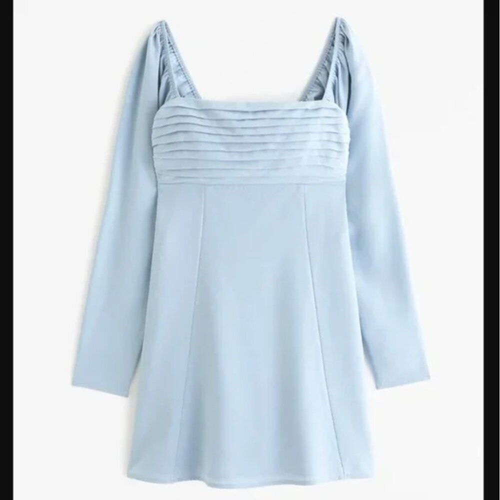 NWT Abercrombie Crepe Long-Sleeve Dress